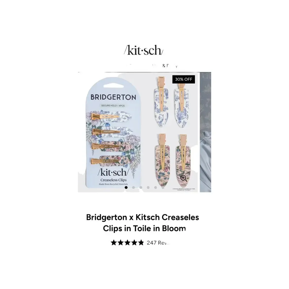 Kitsch x Bridgerton Hair Clip Set NWT